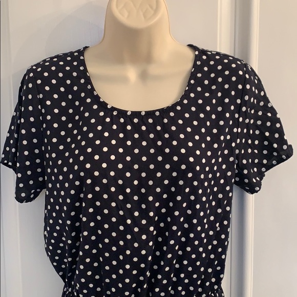 Decade Designs Navy Polka Dot Dress 8P - Picture 2 of 6